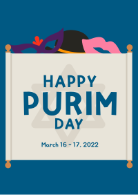 Happy Purim Poster Design