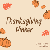 Thanksgiving Dinner Instagram post Image Preview