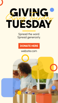 Minimal Giving Tuesday Facebook story Image Preview