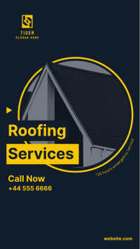 Roofing Service Instagram story Image Preview