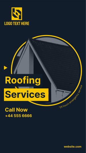 Roofing Service Instagram story Image Preview