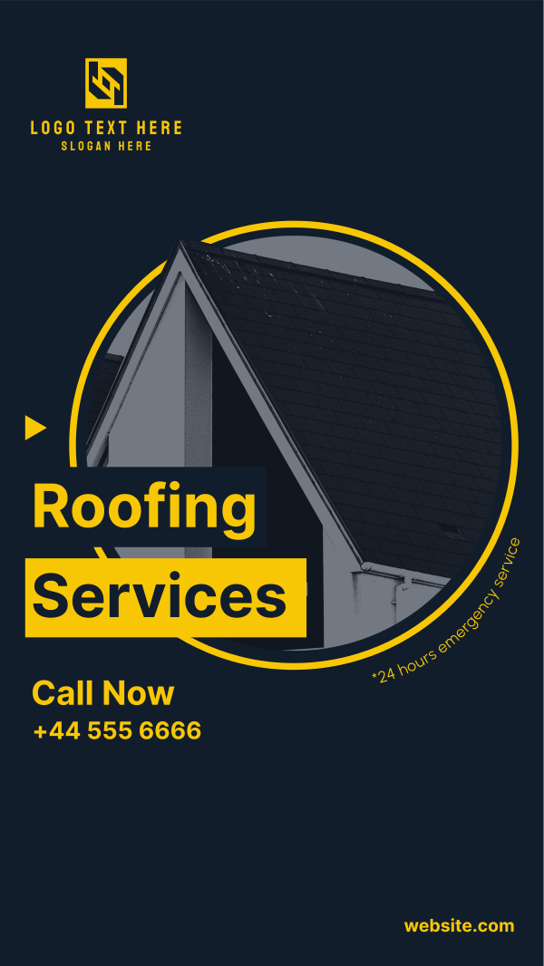 Roofing Service Instagram Story Design Image Preview