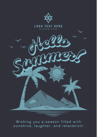 Vintage Summer Greeting Flyer Image Preview