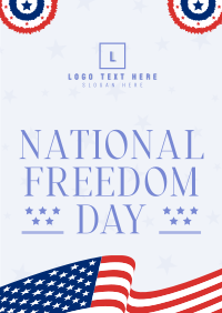 Freedom Day Celebration Poster Design