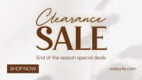 Minimalist Clearance Sale Facebook event cover Image Preview