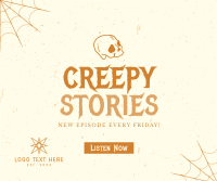 Creepy Stories Facebook Post Design