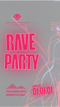 Rave Party Vibes Instagram Story Design