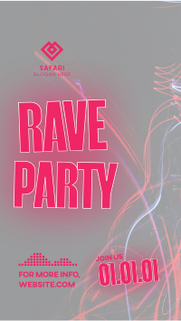 Rave Party Vibes Instagram story Image Preview