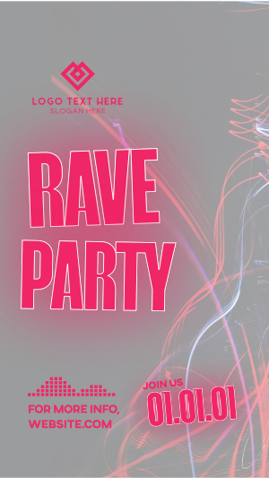 Rave Party Vibes Instagram story Image Preview