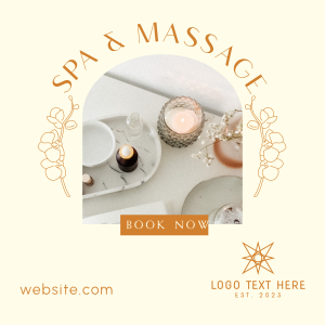 Relaxing Massage Instagram post Image Preview