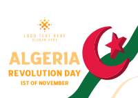 Algeria Revolution Day Postcard Design