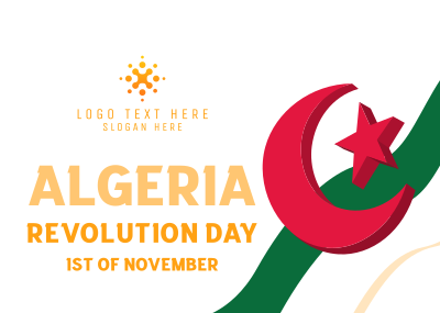 Algeria Revolution Day Postcard Image Preview