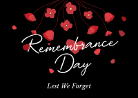 In Memory of the Fallen Postcard Design