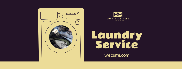 Laundry Services Facebook Cover Design Image Preview