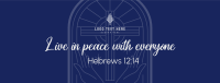 Peace Bible Verse Facebook Cover Design