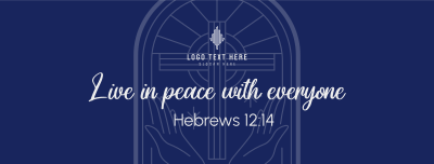 Peace Bible Verse Facebook cover Image Preview