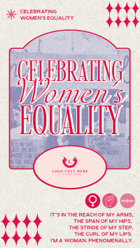 Risograph Women's Equality Day TikTok Video Design