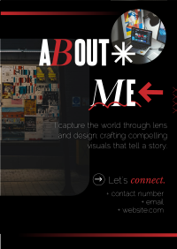 About Me Dark Themed Flyer Image Preview