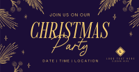 Artsy Christmas Party Facebook Ad Design