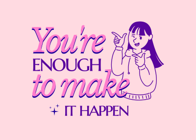 Make it Happen Postcard Image Preview