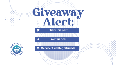 Giveaway Alert Instructions Facebook event cover Image Preview