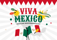 Mexican Independence Postcard Design