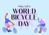 World Bike Day Postcard Image Preview