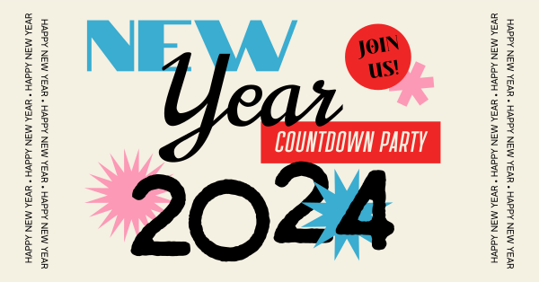 Countdown to New Year Facebook Ad Design