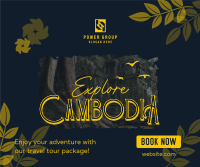 Cambodia Travel Tour Facebook Post Design