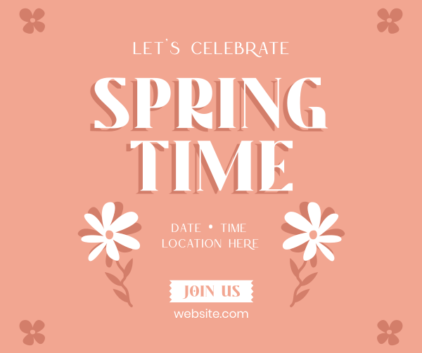 Springtime Celebration Facebook Post Design Image Preview