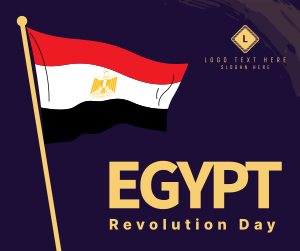 Egypt Flag Brush Facebook post Image Preview