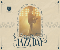 Elegant Jazz Day Facebook Post Design