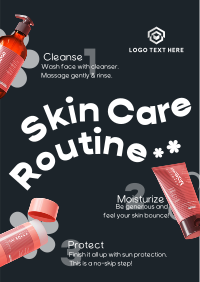Skin Care Routine Flyer Design