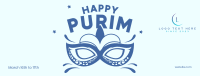 Purim Mask Facebook Cover Design