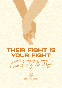 Lend A Helping Hand Poster Design