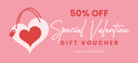 Valentine Heart Bag Gift Certificate Image Preview