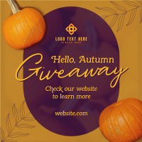 Hello Autumn Giveaway Instagram post Image Preview