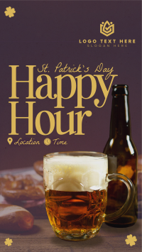 Modern St. Patrick's Day Happy Hour Facebook Story Preview