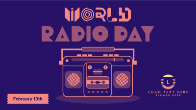 Radio Day Retro Facebook event cover Image Preview