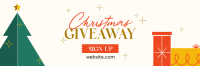 Christmas Holiday Giveaway Twitter Header Design