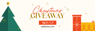 Christmas Holiday Giveaway Twitter header (cover) Image Preview