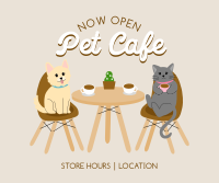 Pet Cafe Opening Facebook post Image Preview