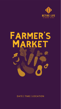 Farmers Market Facebook story Image Preview