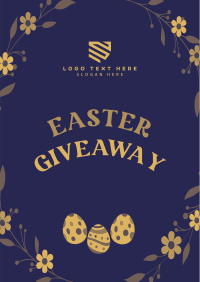 Floral Eggs Easter Giveaway Poster Image Preview