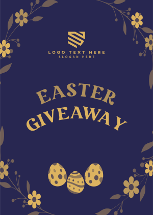 Floral Eggs Easter Giveaway Poster Image Preview