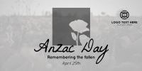 Remembering Anzac Twitter Post Design