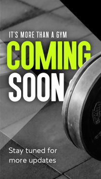 Stay Tuned Fitness Gym Teaser TikTok video Image Preview