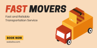 Fast Movers Service Twitter Post Design