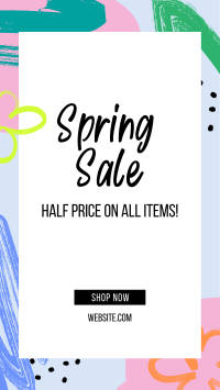 Colorful Spring Sale Facebook Story Design