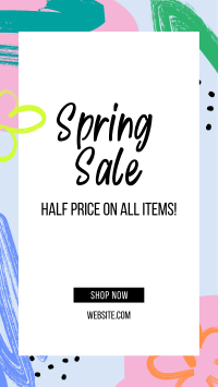 Colorful Spring Sale Facebook story Image Preview